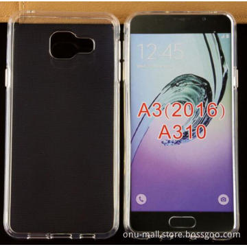Mobile Phone Soft Clear TPU Case for Samsung Galaxy A3 2016 Smart Phone